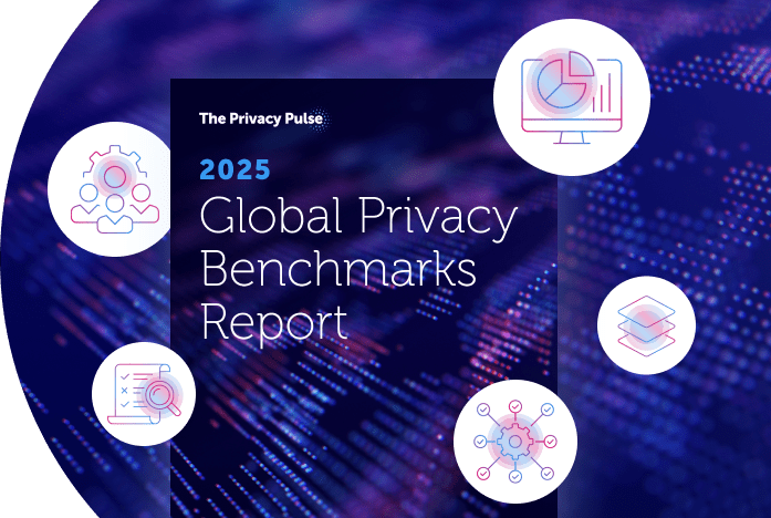 2025 Global Privacy Benchmark Survey showcased in TrustArc's hero slider image