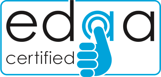 EDAA certified privacy seal indicating compliance with European digital advertising standards